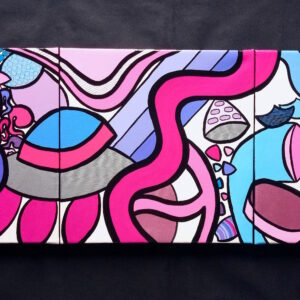 image du tableau "Iloa bleu & rose"