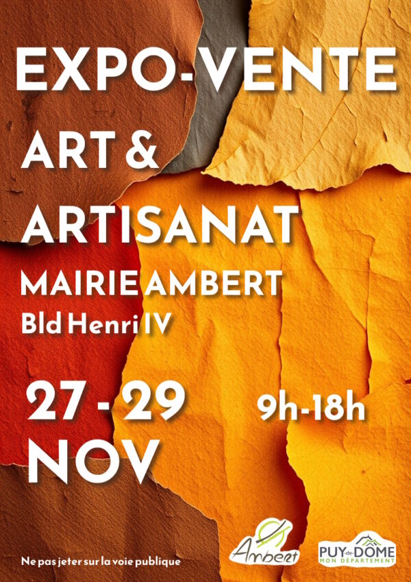 exposition art novembre 2025 Ambert