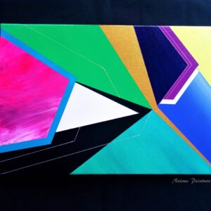 Petit tableau peint à l'acrylique