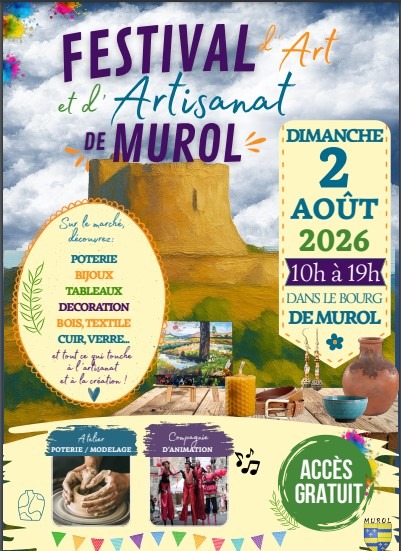 affiche du festival d'art de Murol en août 2026